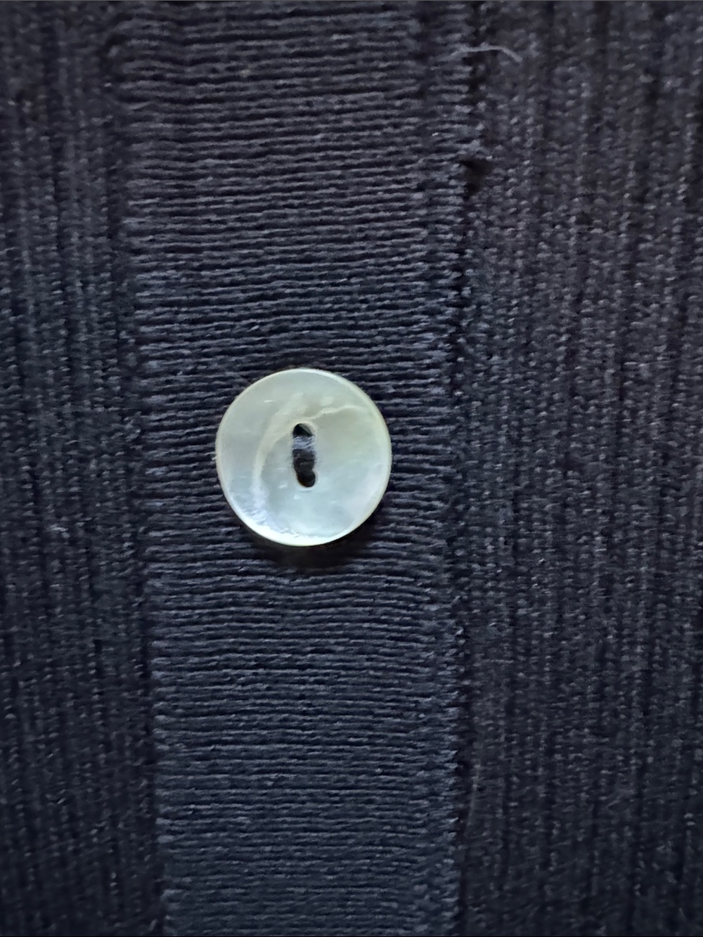 Mango Black Ribbed Collared Button Tank - Picture 4 of 4